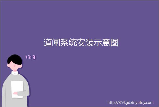 道闸系统安装示意图